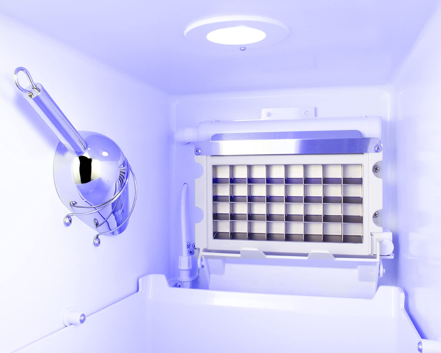 Summit Appliance BIM44GCSSADA Built-in Icemaker, ADA Compliant, 50 lb Production Capacity, Built-in Pump, Automatic Defrost, Touch Control Panel