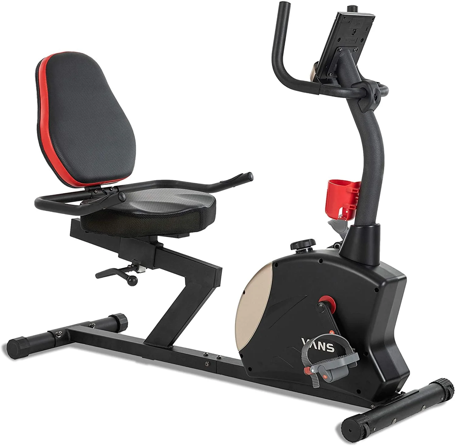 Vanswe Recumbent Exercise Bike 400 lbs. Weight Capacity Magnetic Resistance Recumbent Bike