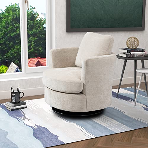 ODUWA Swivel Barrel Chair Set of 2