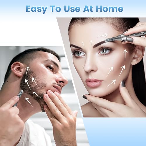Microneedle Derma Roller Pen - Professional Microneeding 0.25 mm Derma Roller Beauty Pen - Microneedles Roller Pen for Women Men Tools