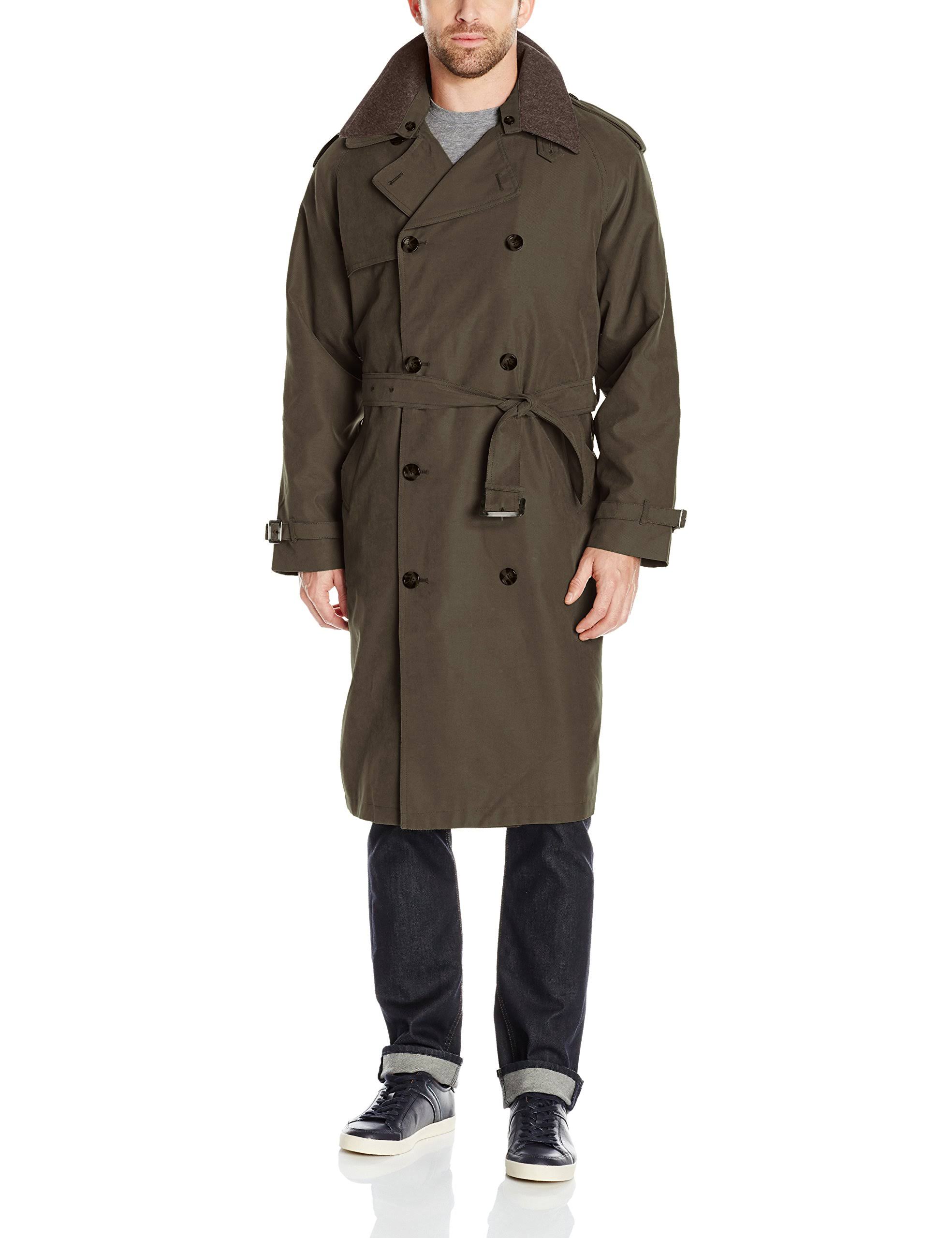 London Fog Men&s Iconic Trench Coat, Size: 42 Regular