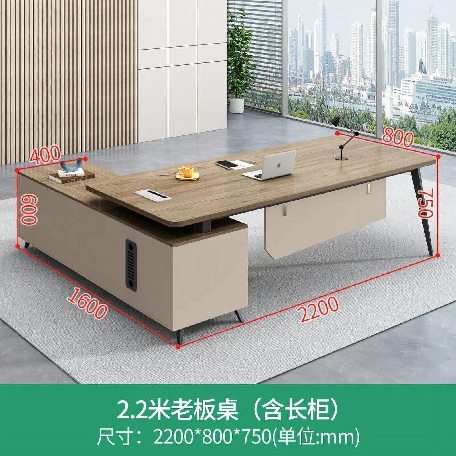 Standing Storage Office Desk Supplies Legs Luxury Mid Century Modern Computer Desks Long Bookshelf Mesa De Escritorio Furniture