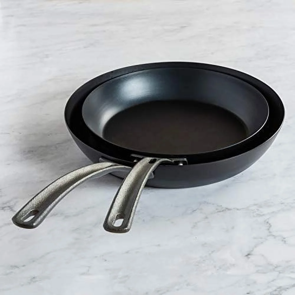 Viking Blue Steel 2 Piece Fry Pan Set, 10-Inch & 12-Inch