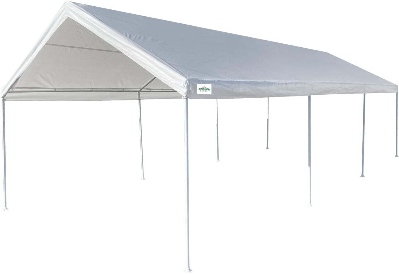 Caravan Canopy Domain Pro 312 12x26 Carport Shelter,White