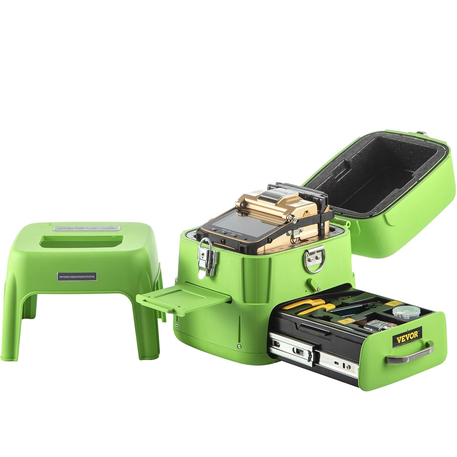Mophorn Fiber Fusion Splicer AI-8 with 6 Seconds Splicing Time,Fusion Splicer Machine Melting 15 Seconds Heating
