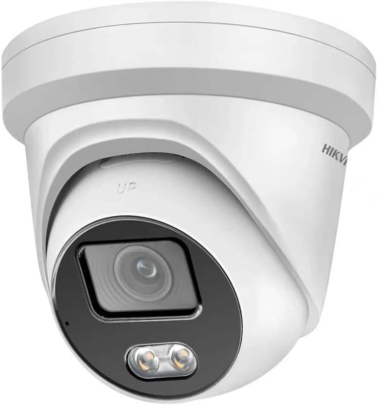 Hikvision DS-2CD2347G2-LU 4mm Lens 4MP ColorVu Fixed Turret Network Camera H.265+,130dB WDR,24/7 Colorful Imaging
