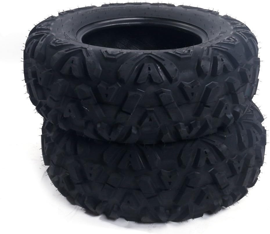 SUNROAD Set of 2 ATV UTV 26x9-12 Tires Mud Tire 26-9-12 Tires All-Terrain 6 Ply Tubeless
