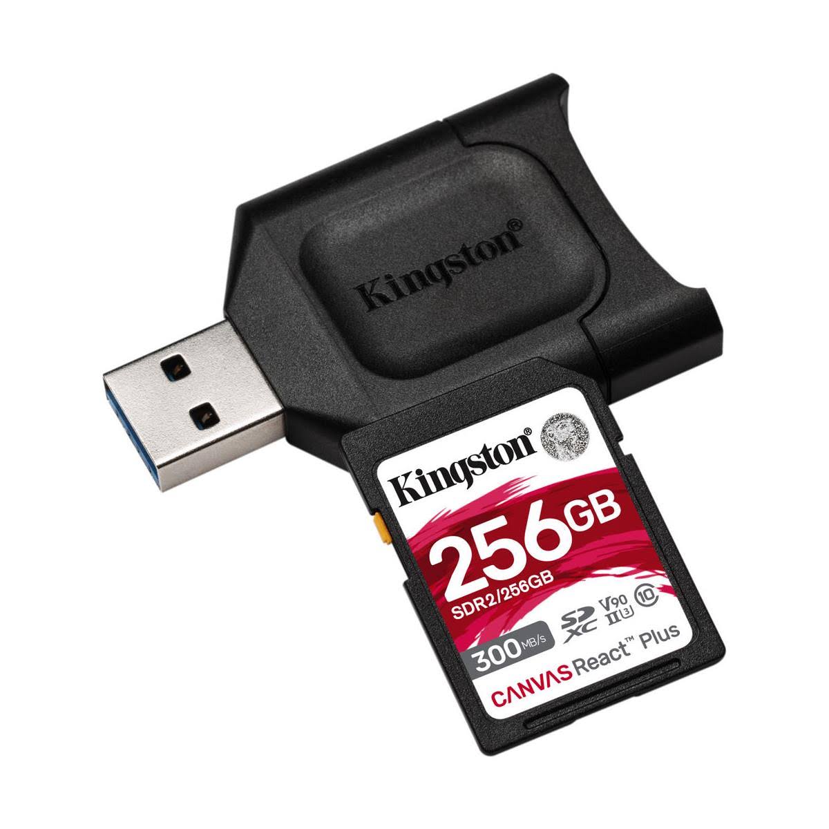 Kingston 256gb Canvas React Plus UHS-II SDXC Memory Card
