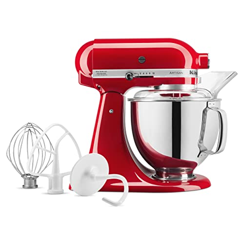 KitchenAid Artisan Series 5 Quart Tilt Head Stand Mixer with Pouring Shield KSM150PS, Removable bowl, Aqua Sky