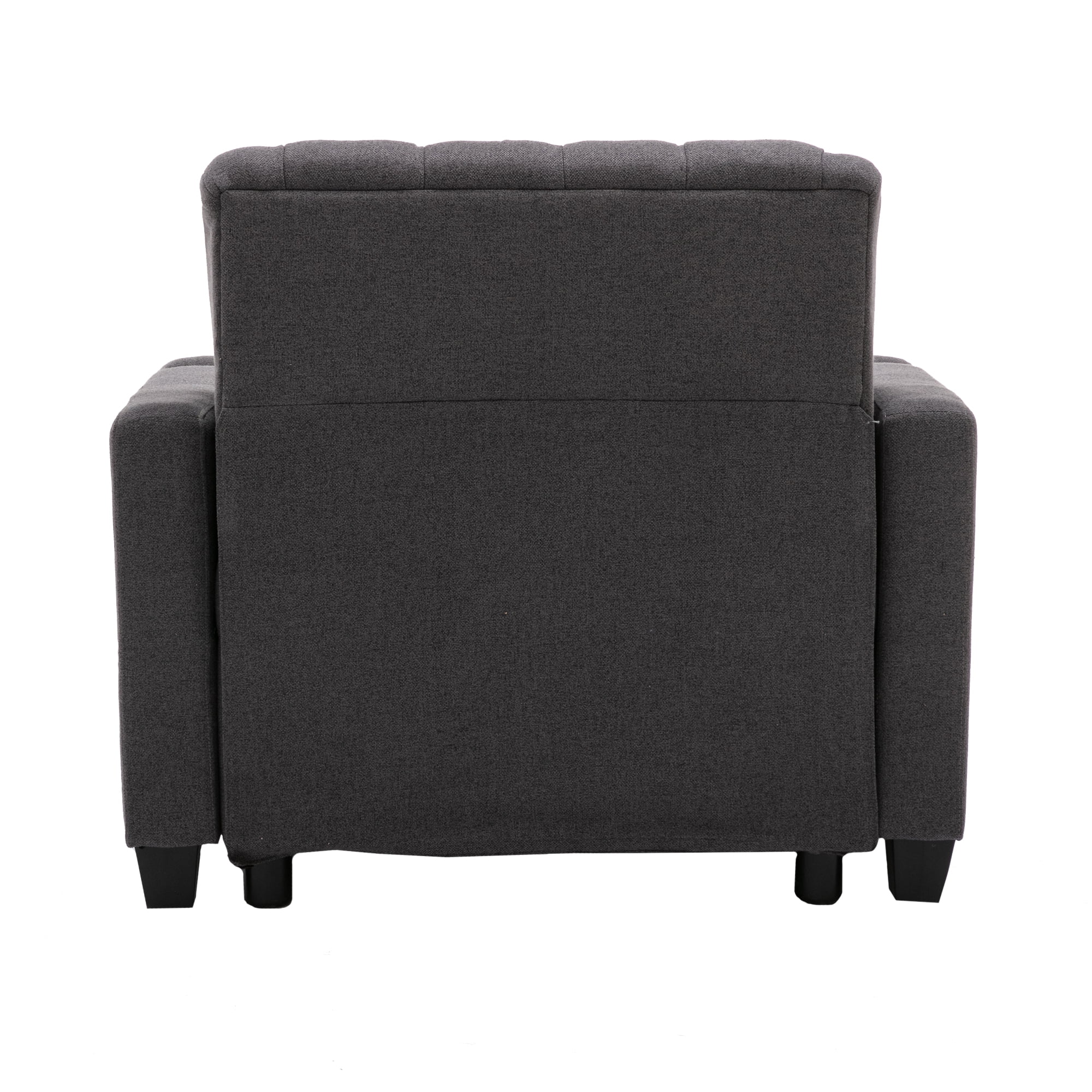 MYDENIMSKY Tufted Modern Leisure Sofa, 3 in 1 Sleeper Bed Recliner Chaise, Lounge Adjustable Barry Sofa