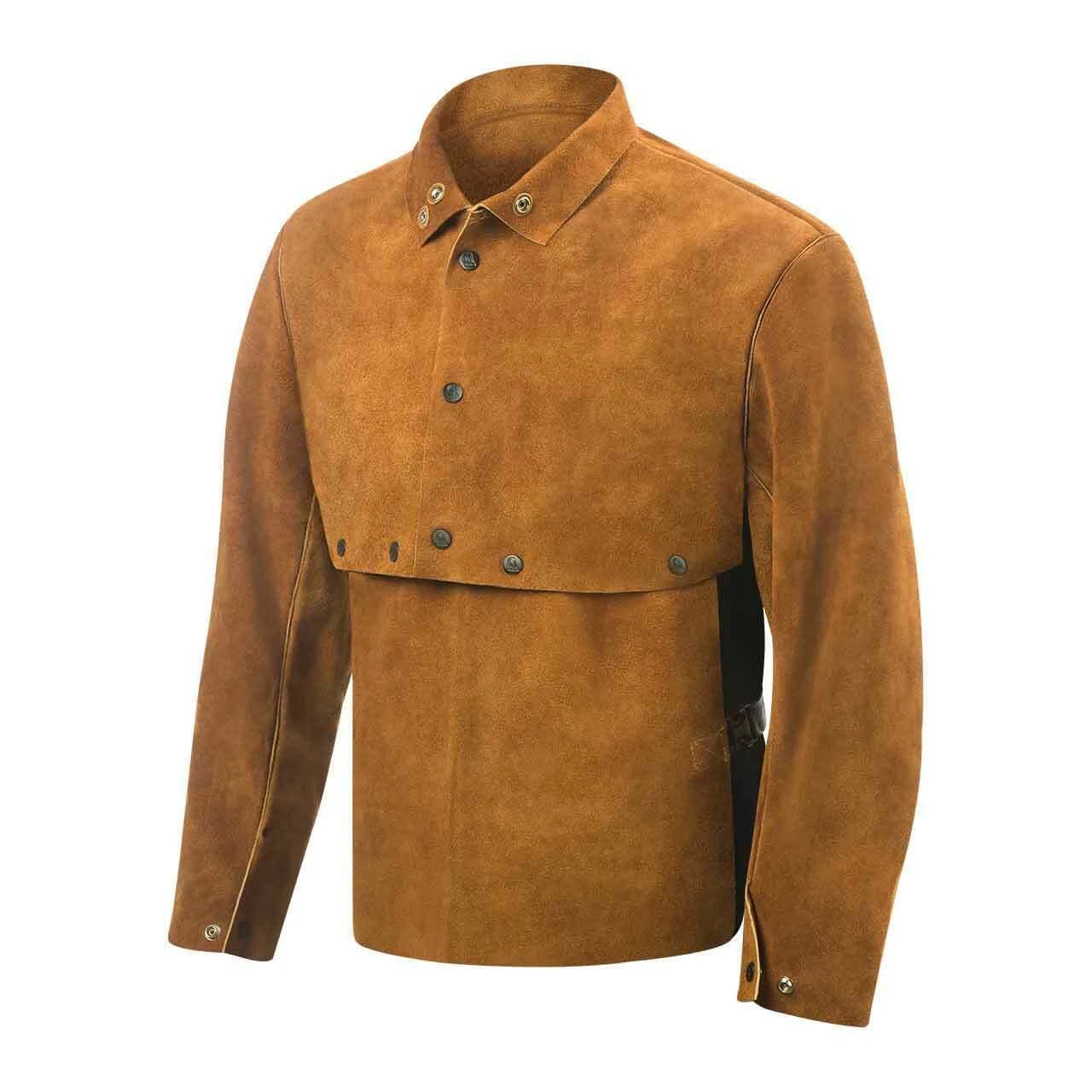Steiner 9212-3X Premium Cowhide Welding Cape Sleeves with 14x22 Bib Brown 3X-Lrg