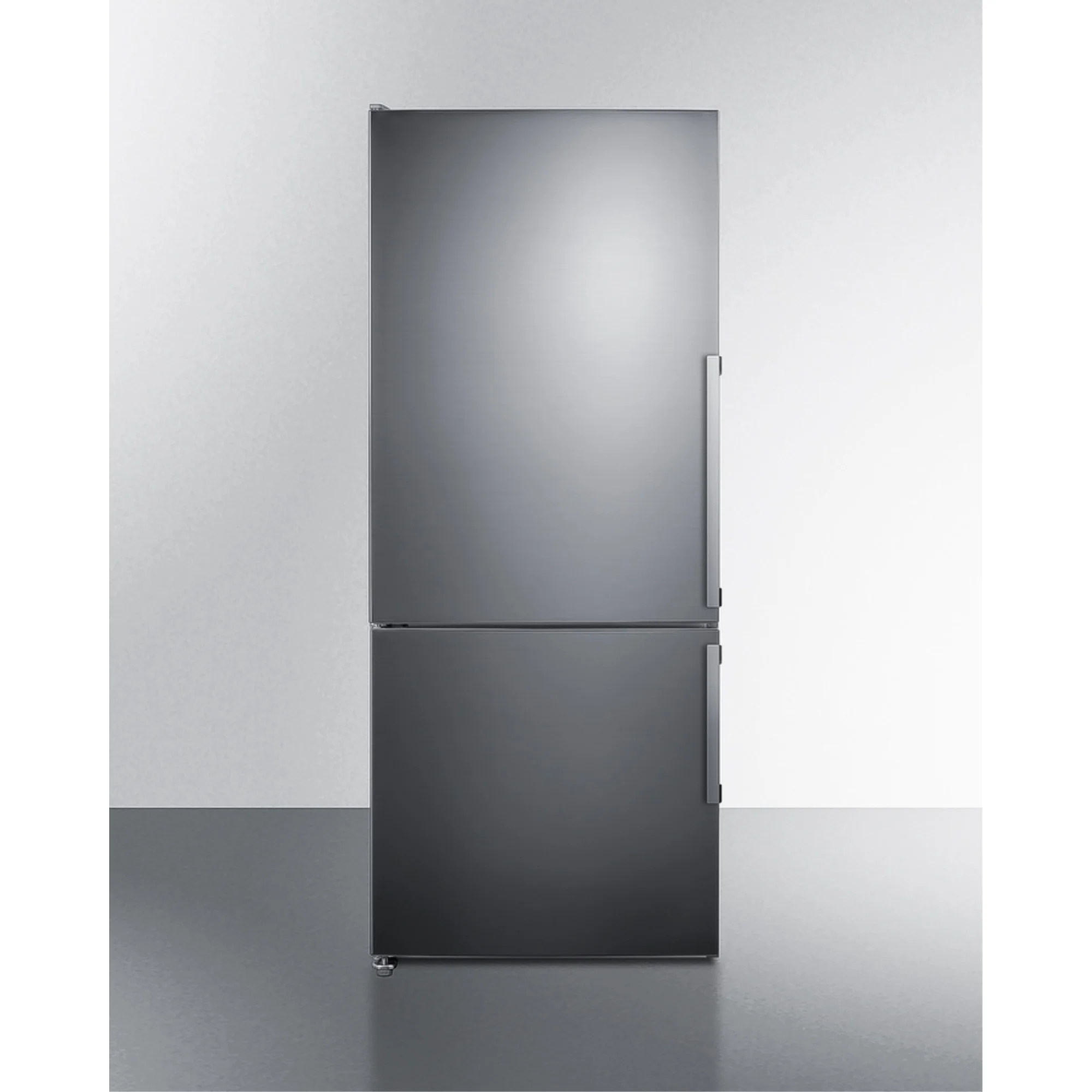 Summit Appliance FFBF284SSIMLHD 28 in. Wide Bottom Freezer Refrigerator for Left Hand Door