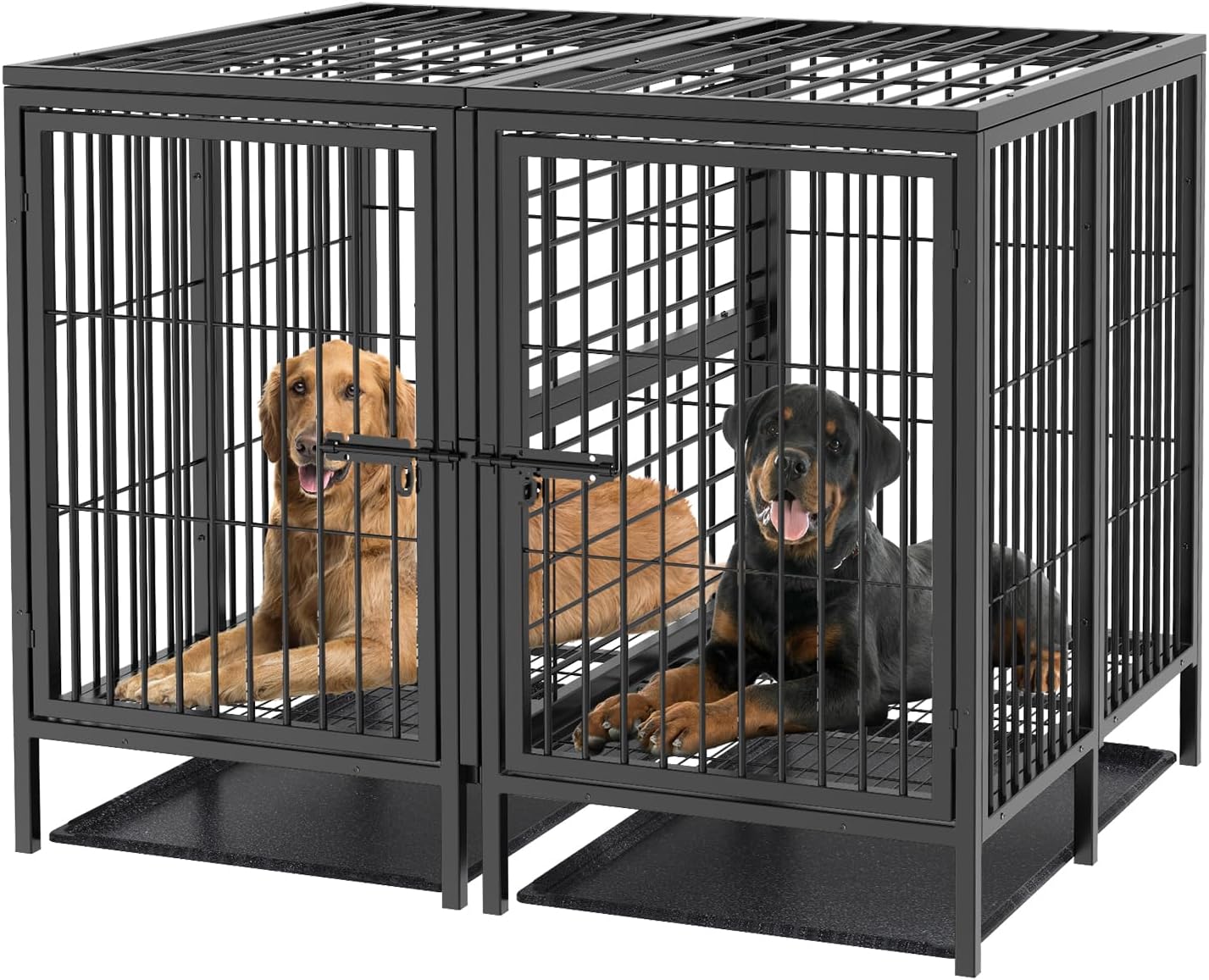 52 Inch Extra Large Huge Metal Pet Cage with Removable Divider Panel