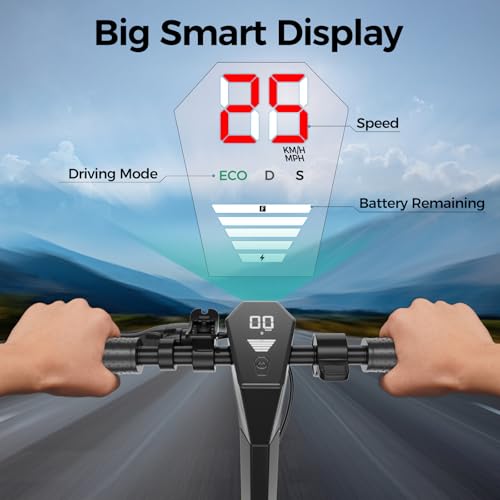 Electric Scooter for Adults, 19/25 Mph Max Speed, 21/25/35 Miles Range,350/500/600W APP Control E-Scooter with 8.5"/10" Inflatable tire