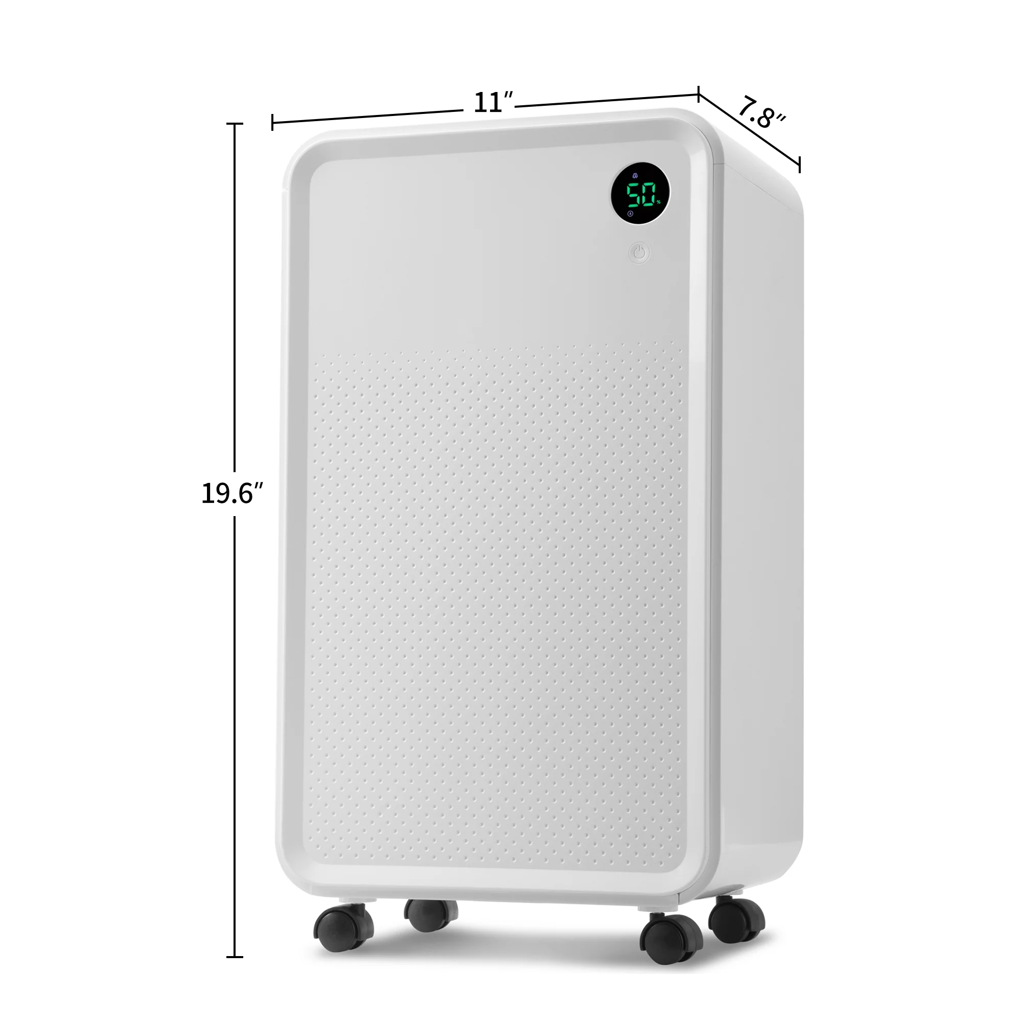 3,000 Sq.Ft Dehumidifier for Basement Bathroom Kitchen and Home Gym, 30 Pint Dehumidifier with 68oz Water Tank and Drain Hose