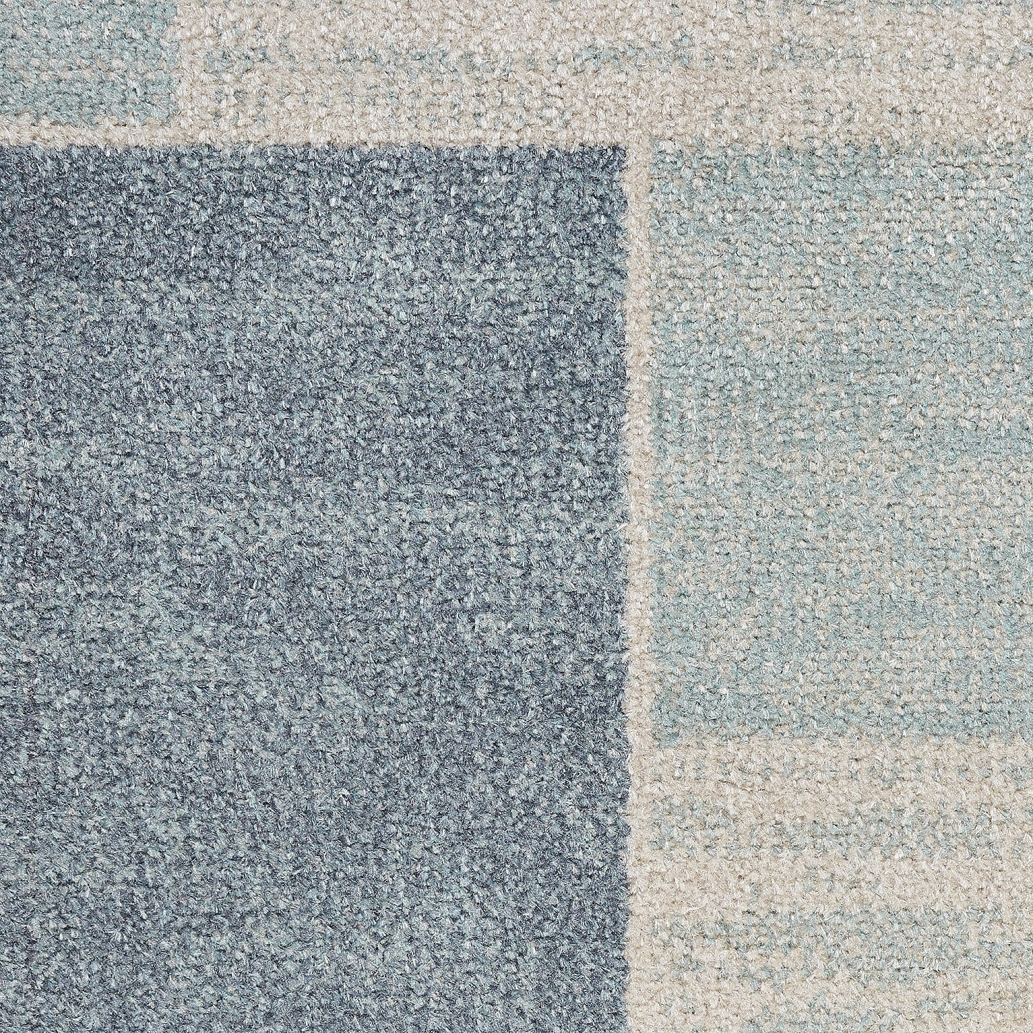 Nourison Astra Machine Washable Mid-Century Modern Blue Ivory 7'10" x 10' Area Rug (8x10)