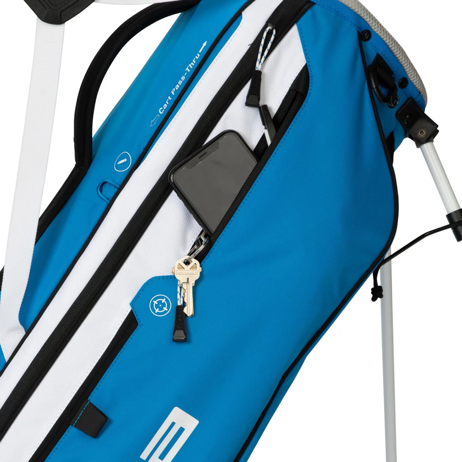 Cobra Ultralight Pro Golf Stand Club Bag, Electric Blue and White - Radiant Selections
