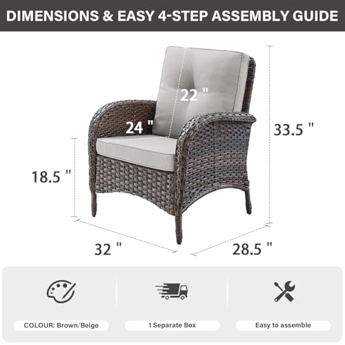 Patio Club Chair Wicker Chairs