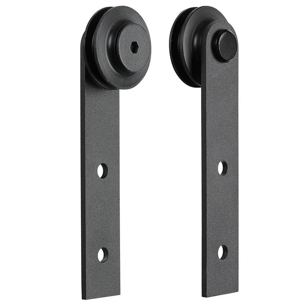 5 ft. Mini Sliding Double Barn Door Hardware Roller Track Kit Cabinet Closet
