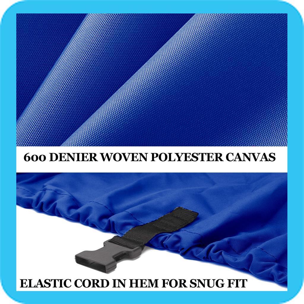 BLUE, GREAT QUALITY BOAT COVER Compatible for ALUMACRAFT PHANTOM V-185 1996