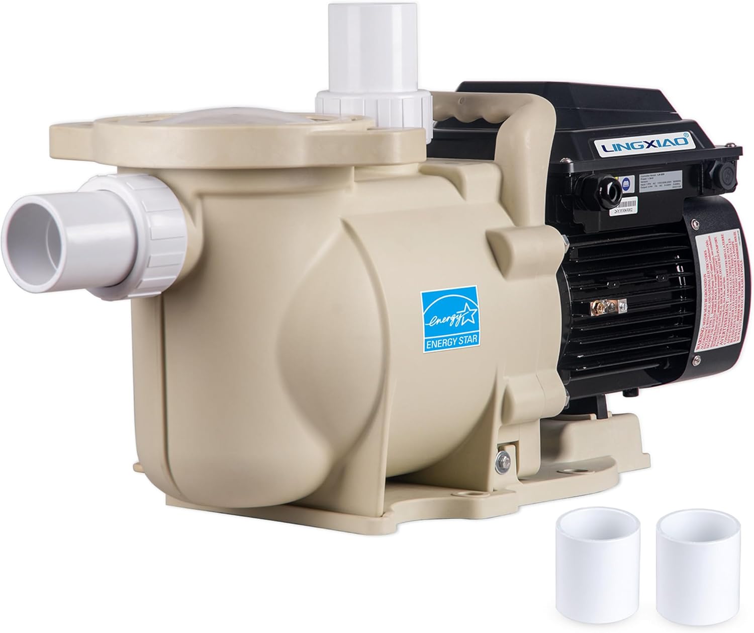 LINGXIAO Variable Speed Pool Pump Inground 2HP with Filter Basket - 115V/208-230V Variable Speed Pump, Low Noise & Energy Star Certified