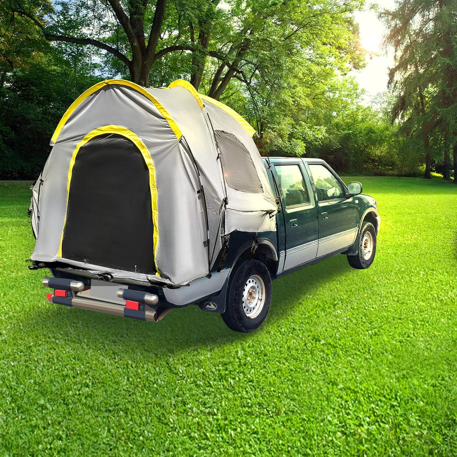 VEVOR Truck Tent 6' Tall Bed Truck Bed Tent, Pickup Tent for Mid Size Truck, Waterproof Truck Camper, 2-Person Sleeping Capacity, 2 Mesh Windows