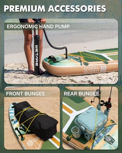 11'6"x35" Inflatable Paddle Board, 450lbs Extra Wide Stand Up Sup Board for Adults