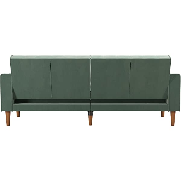 Mr. Kate Stella Vintage Convertible Sofa Bed Futon, Tan Linen