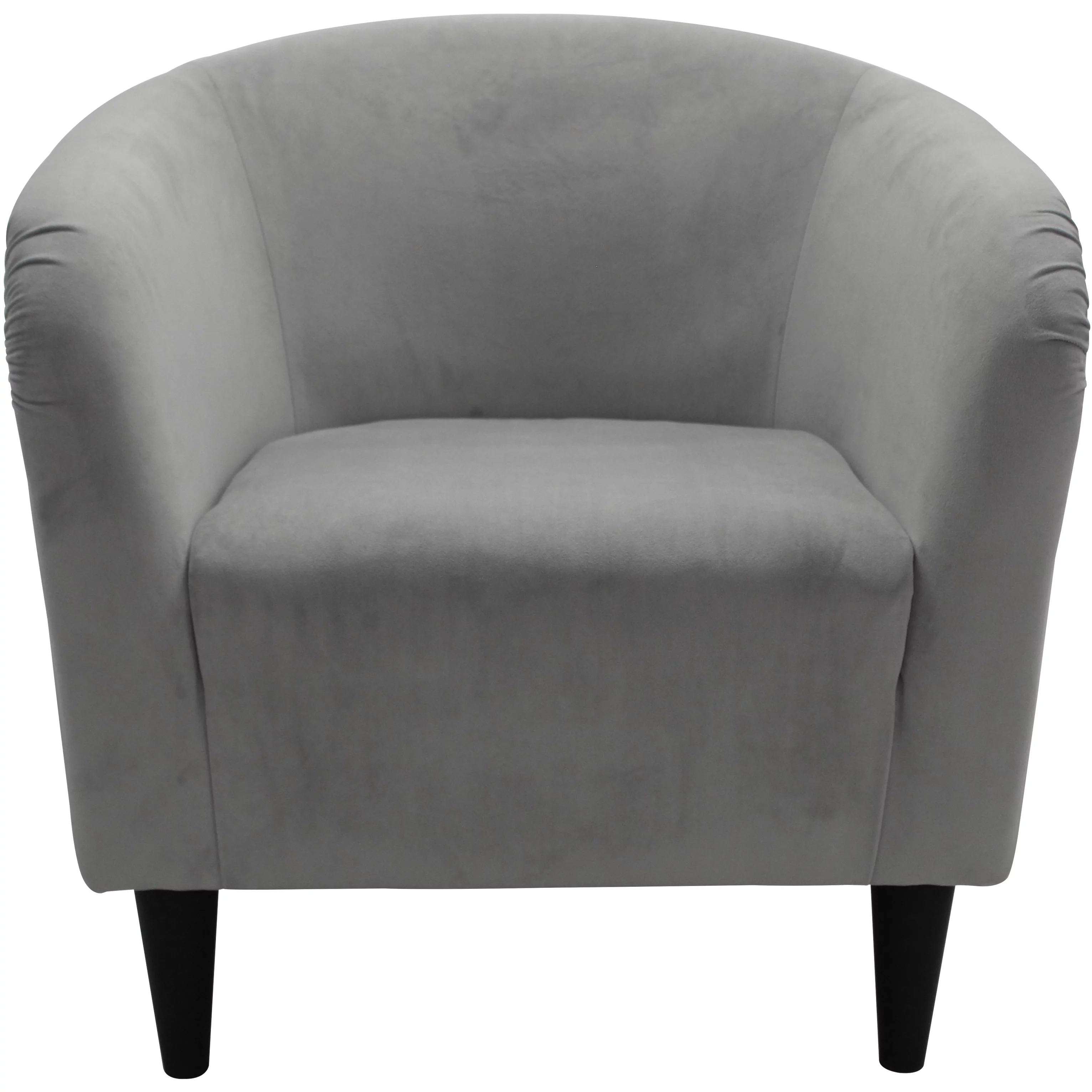 Mainstays Microfiber Tub Accent Chair, Dove Gray