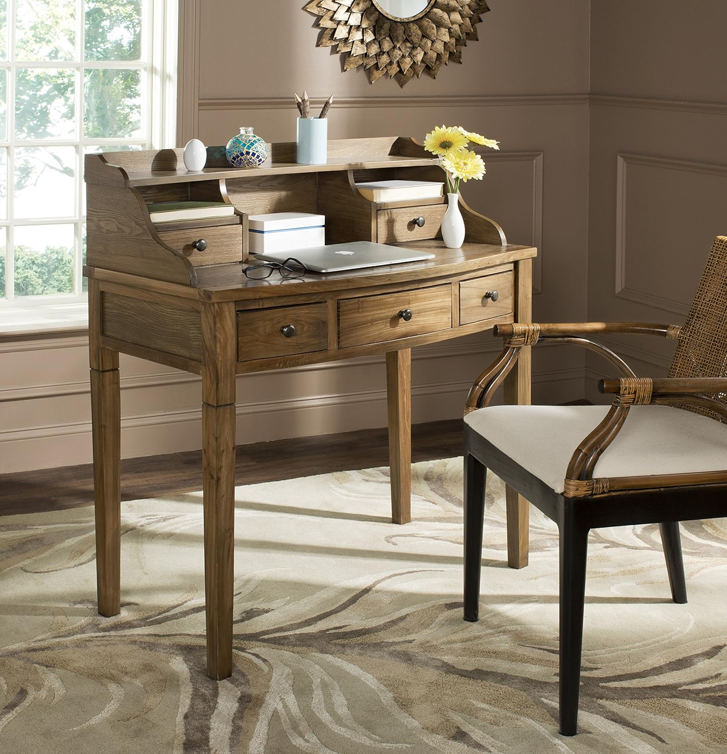 Safavieh American Homes Collection Landon Quartz Grey Writing Desk