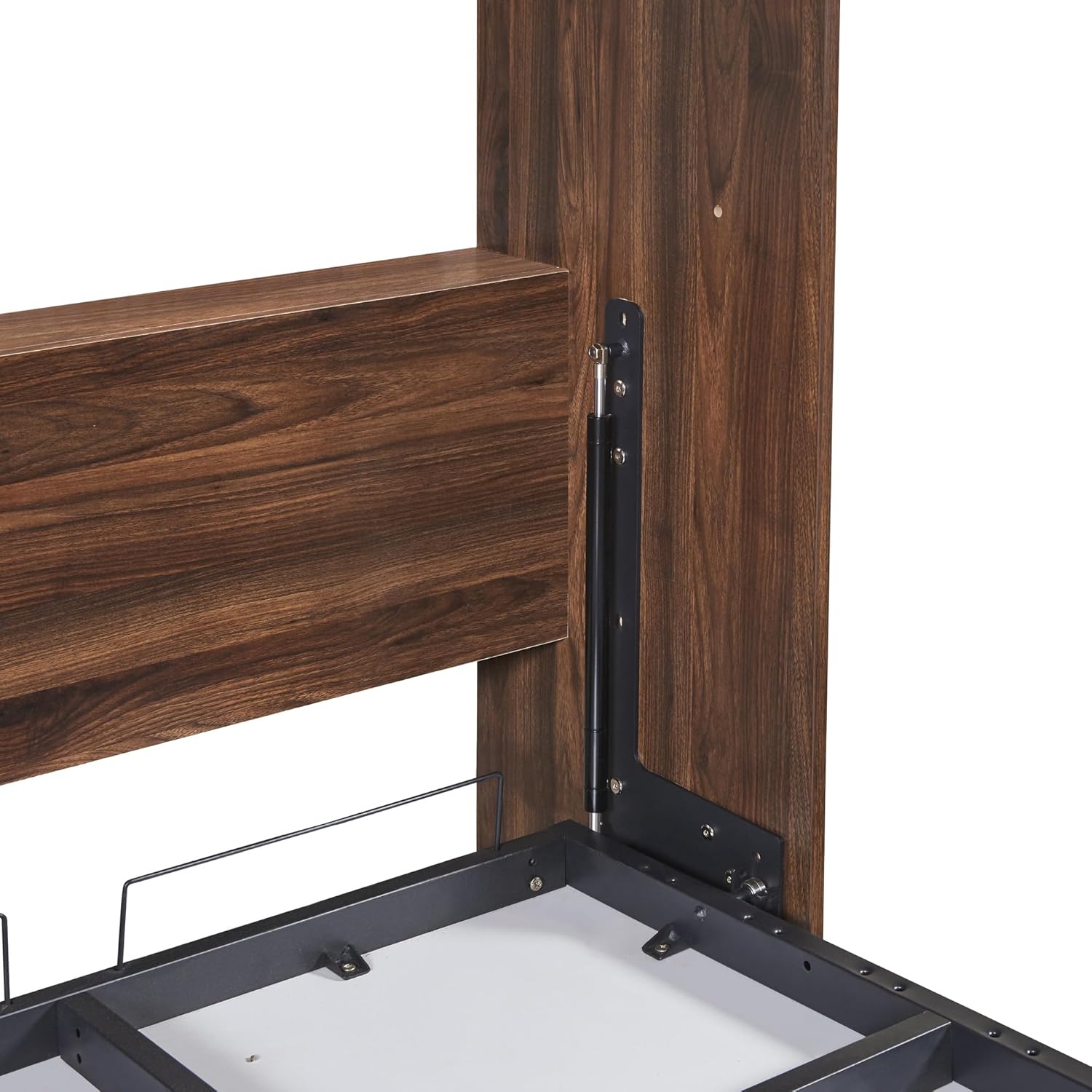 Harper & Bright Designs Twin Murphy Bed with Storage Drawers and Cabinet, Easy Fold Murphy Bed Cabinet