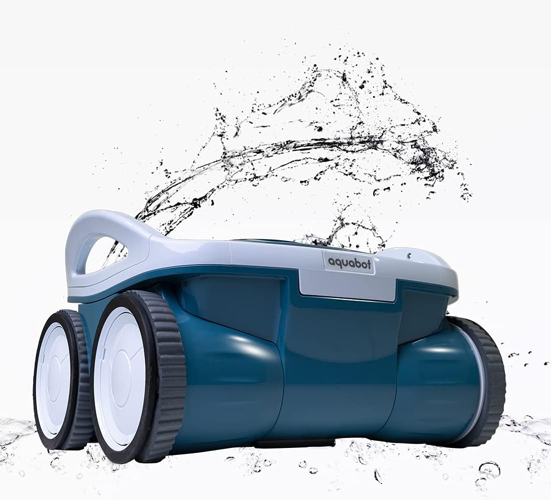 Aquabot X2 Robotic Pool Cleaner with Powerful Scrubbing Brush, Dual High Capacity Filters, AutoX Pool Mapping, and 2 Year Warranty