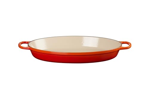 Le Creuset Enameled Cast Iron Signature Oval Baker, 3qt. Sea Salt