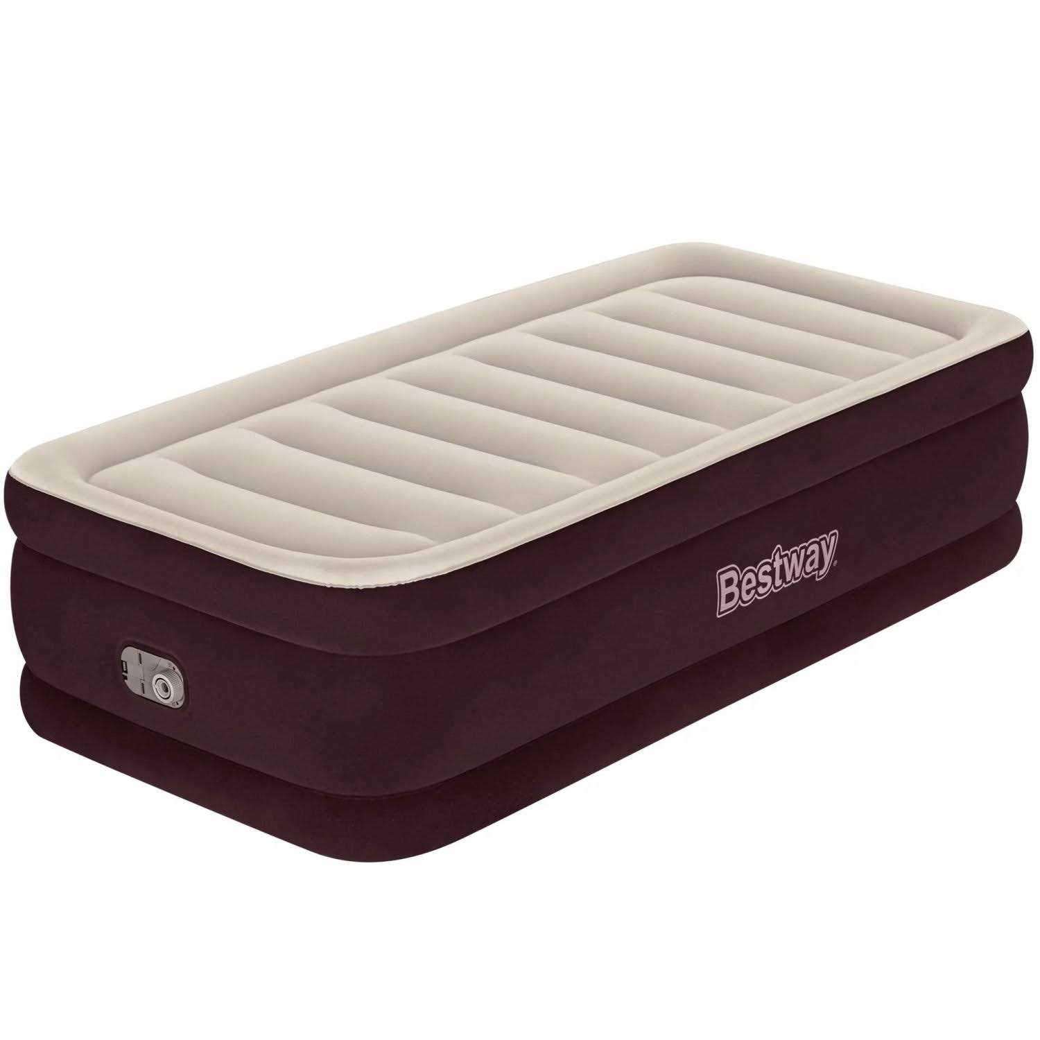 Bestway Maroon 20 Queen Air Mattress with Built in Pump - Sports Supplies Online Store