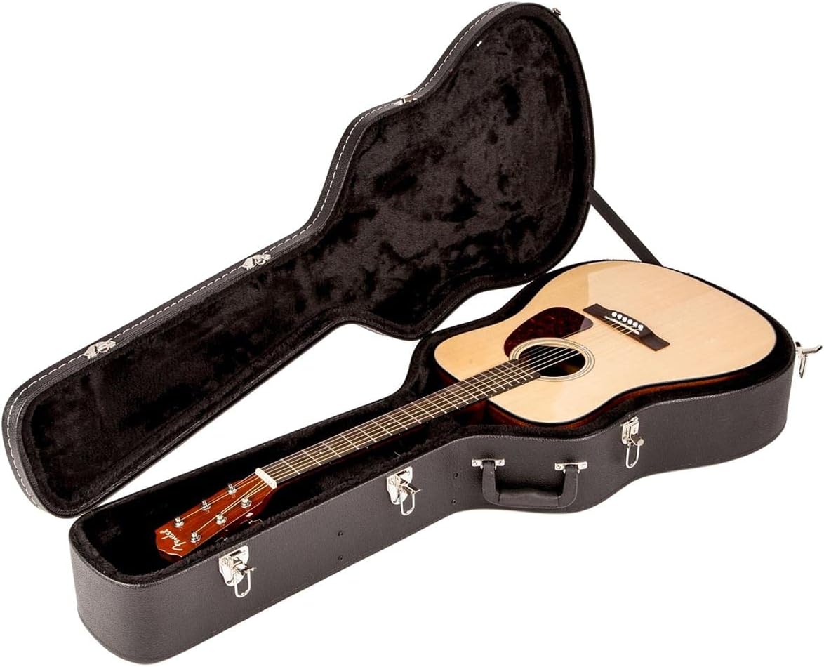 Fender Flat-Top Acoustic Guitar Case, Dreadnought, Black