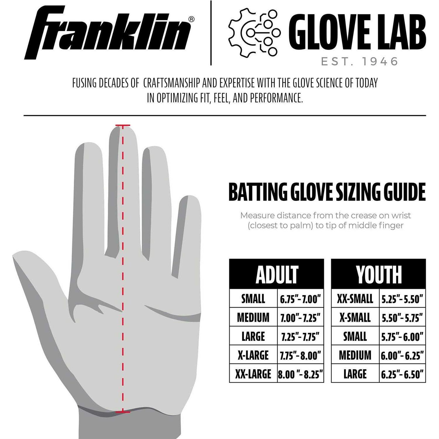 Franklin Adult CFX PRT Series Batting Gloves - Sports Supplies Online Store