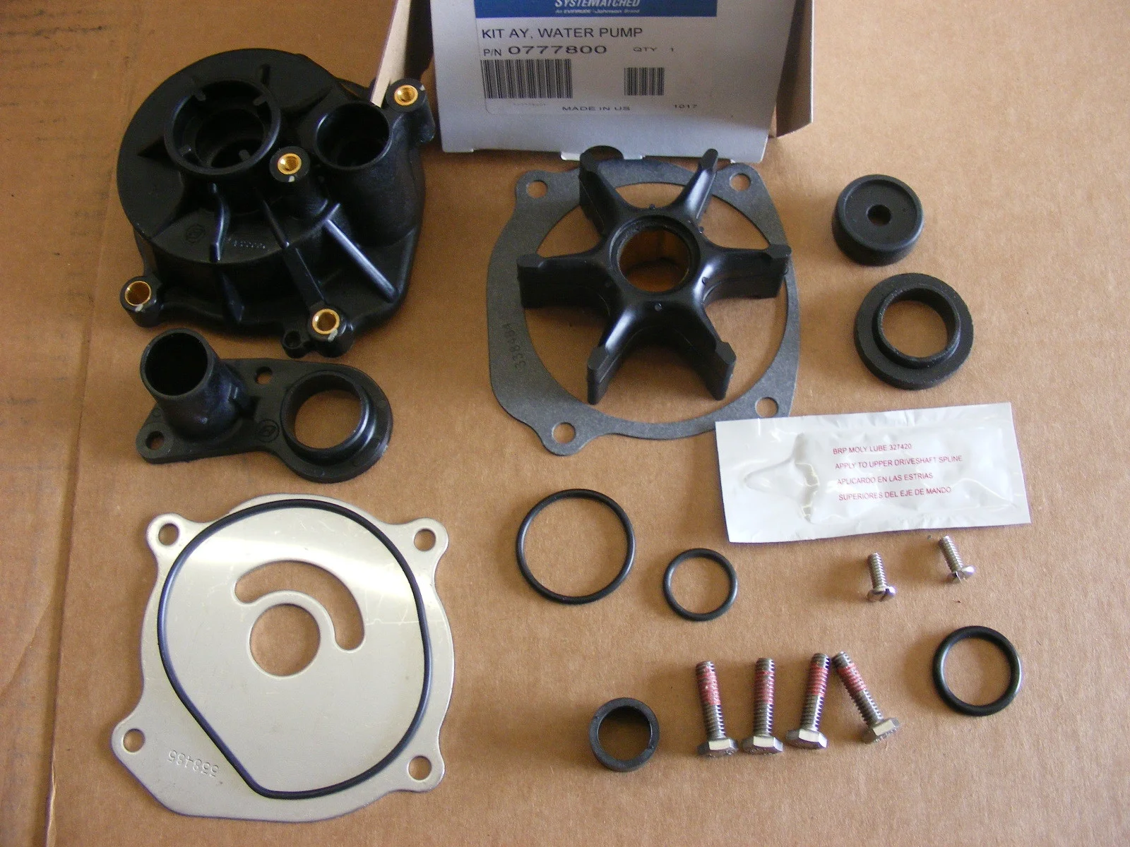 Johnson Evinrude OMC New OEM Kit Ay,Water Pump, 0777800