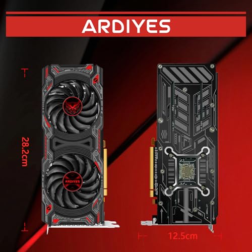 RX 5700 XT 8GB Graphics Card, GDDR6 256-Bit DirectX 12,3*DP and 1*HDMI Port PCIe4.0 2K Graphics Card for Gaming PC