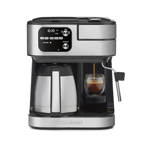 Cuisinart Coffee Center Barista Bar 4-in-1 Coffee Maker, Single-Serve Pods Compatible, Coffeemaker, Three Brewing Sizes, SS-4N1MBNAS, Black