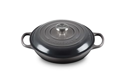Le Creuset Enameled Cast Iron Signature Braiser, 3.5 qt., Marseille