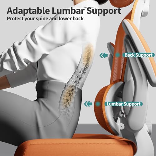 TRALT Office Chair Ergonomic Desk Chair, 330 LBS Home Mesh Office Desk Chairs with Wheels, Comfortable Gaming Chair