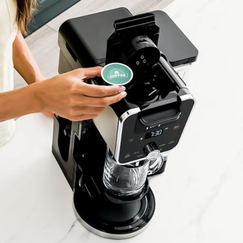 Ninja CFP451CO DualBrew System 14-Cup Coffee Maker, Single-Serve Pods & Grounds, 4 Brew Styles, Built-In Fold Away Frother