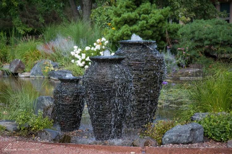 Aquascape 98940 Large Stacked Slate Urn