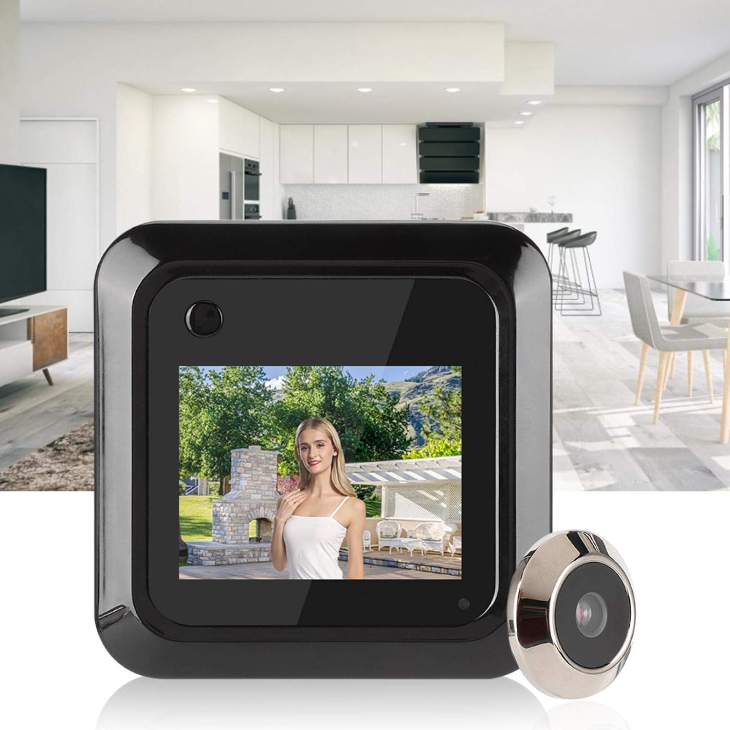 Door Peephole Camera, Door Viewer Peephole, 145�� Wide-Angle Digital 2.4in LCD for Home Apartment Entry Door Front Door