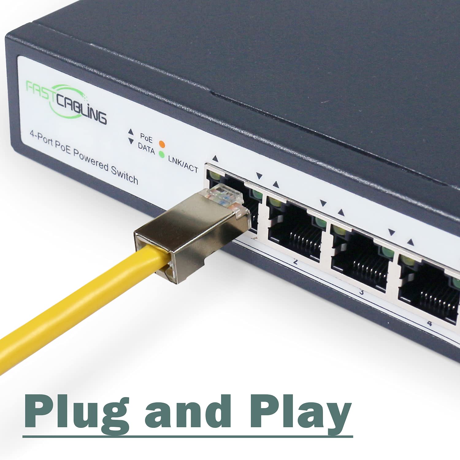 PoE Powered Switch, PoE+ Extender, 71W Passthrough Power, Re-use Existed cat5e/cat6 Cable, Ethernet Port Expanding, IEEE802.3bt Standard
