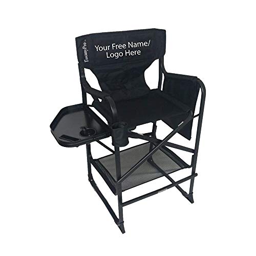 Portable Heavy-Duty Makeup Artist Chair with Umbrella Light Kit - Perfect for Makeup, Salon, Events with 29 Inch Seat Height - Carry Bag Included