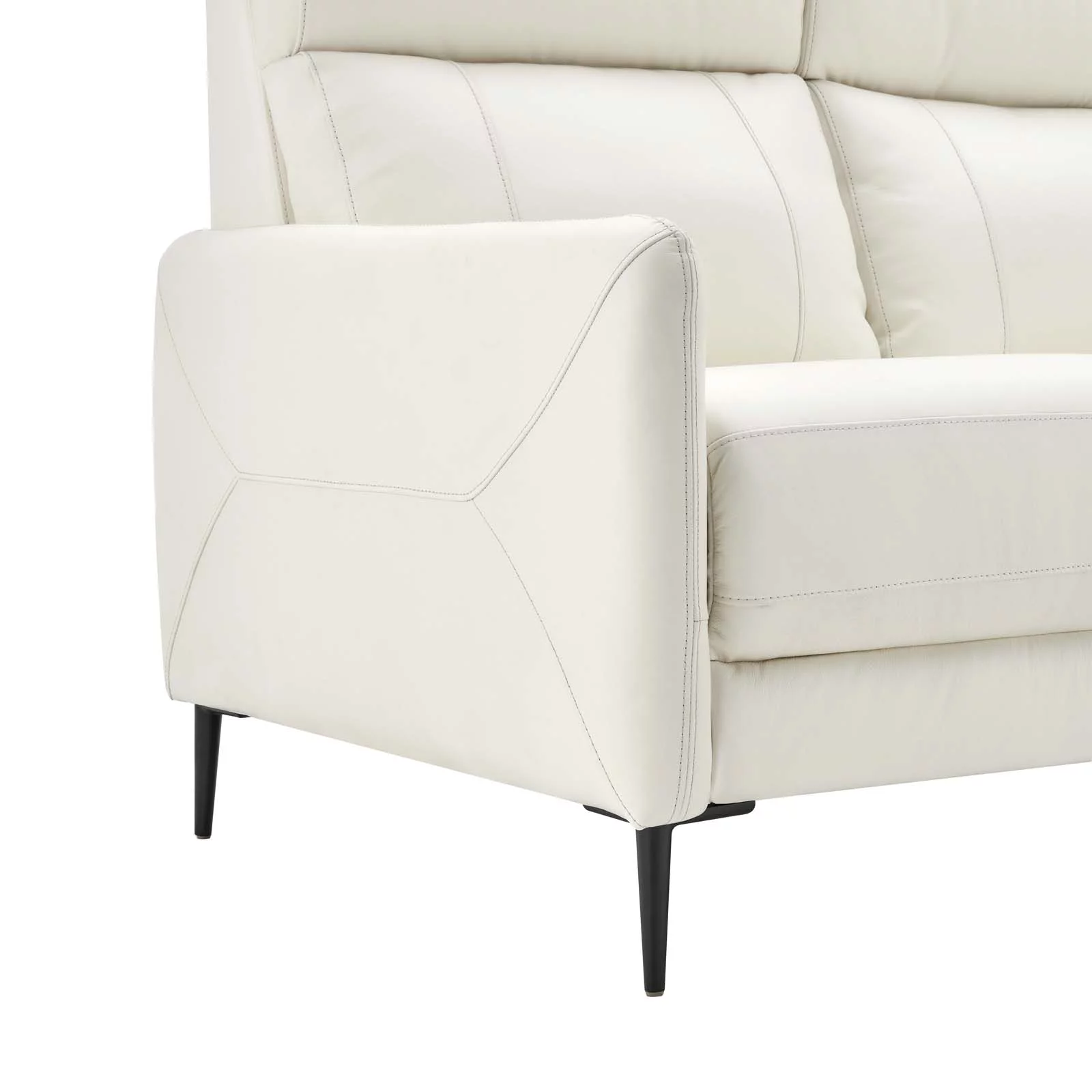 Sofa, Leather, White, Modern Contemporary Urban Design, Living Lounge Room Hotel Lobby Hospitality