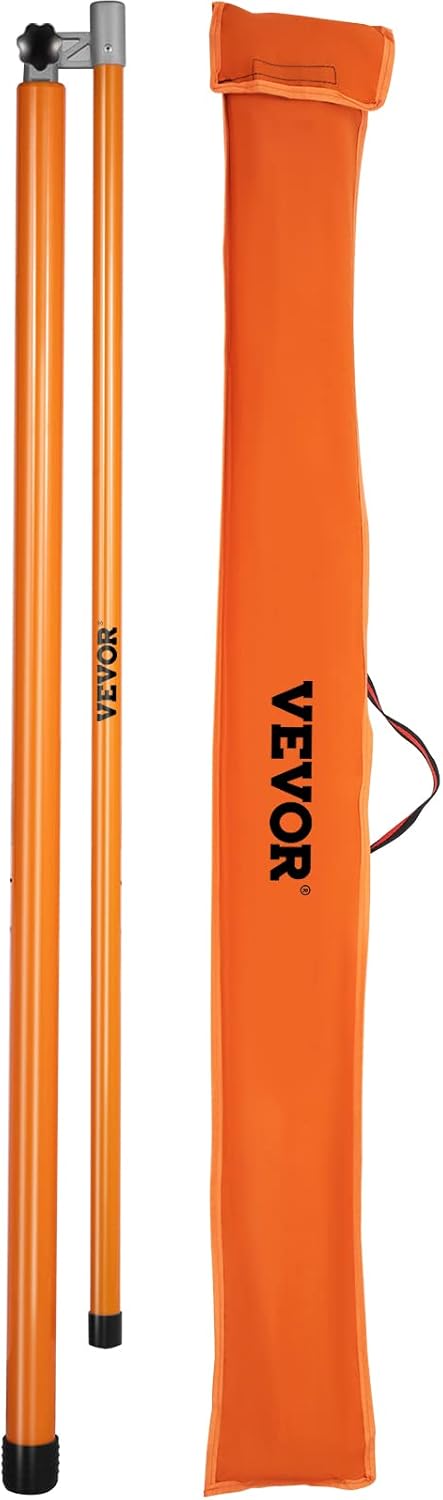 VEVOR Load Height Measuring Stick, 15' Sturdy Fiberglass Truck Height Stick with Adjustable Pole