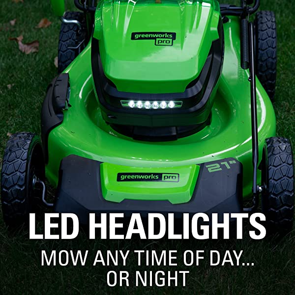 Greenworks Pro 80V 21 inch Cordless Push Lawn Mower, Includes Two 2Ah Batteries and Charger, GLM801601 (2) 2Ah Batteries Push