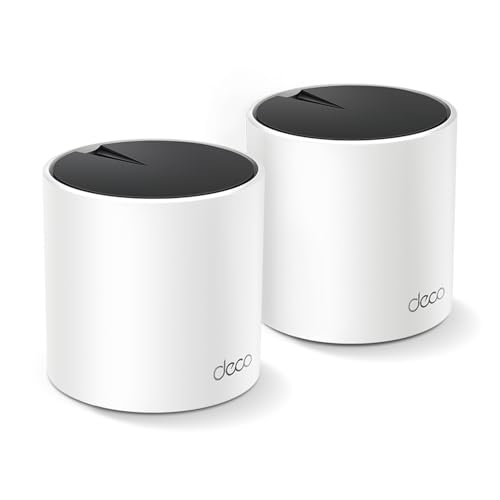 TP-Link Deco X55 AX3000 WiFi 6 Mesh System - Covers up to 6500 Sq.Ft, Replaces Wireless Router and Extender, 3 Gigabit Ports per Unit